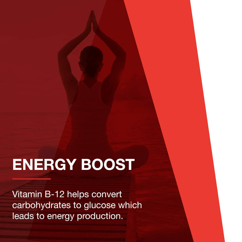 Packaging box and label for Protocol Nutri-Dose B-12 supplement.