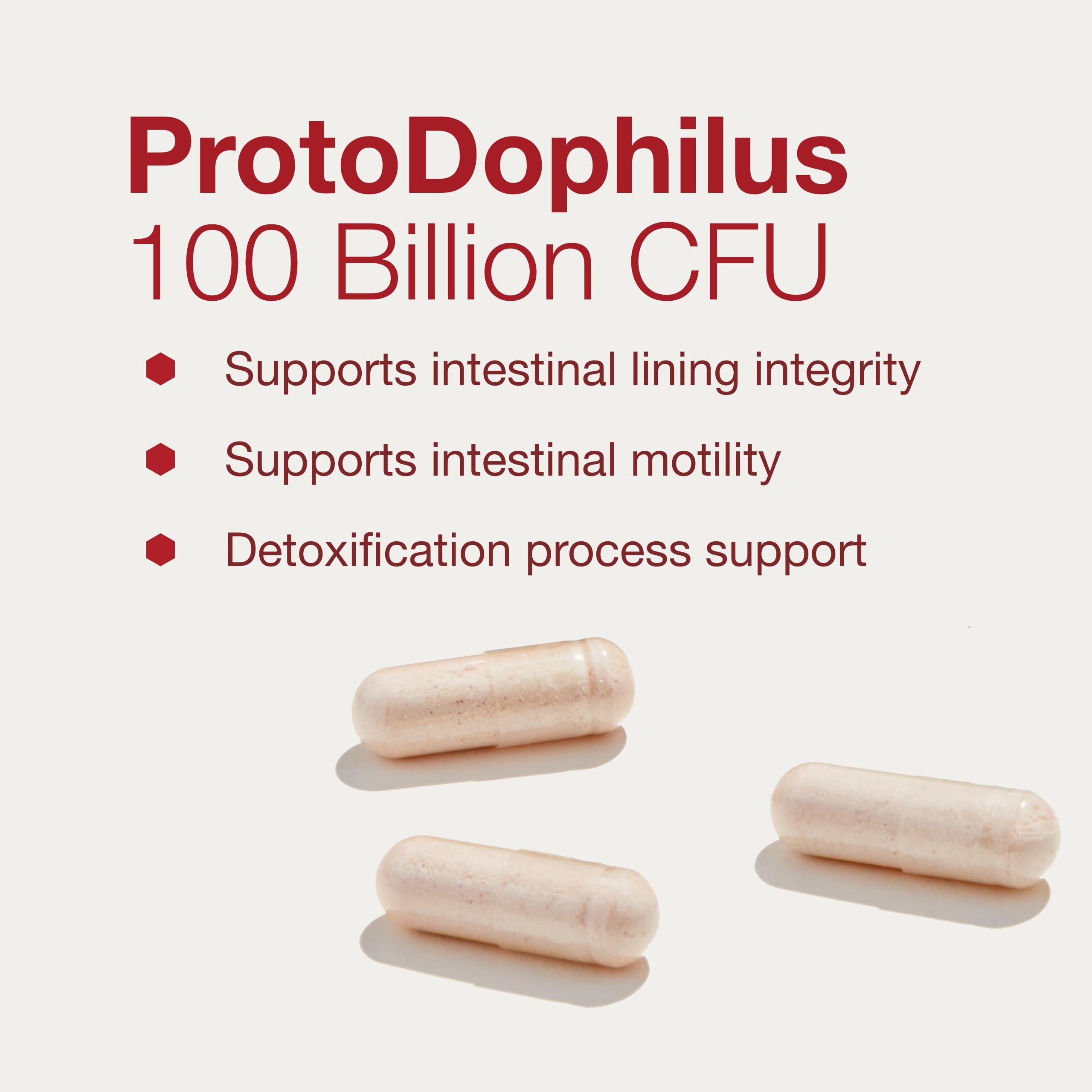 ProtoDophilus packaging highlights vegan and allergen-free features for sensitive diets.