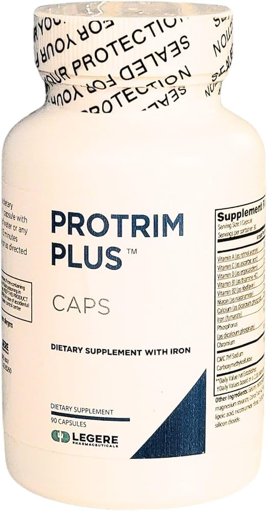 Close-up of ProTrima Plus capsules for convenient daily fiber and nutrient intake.