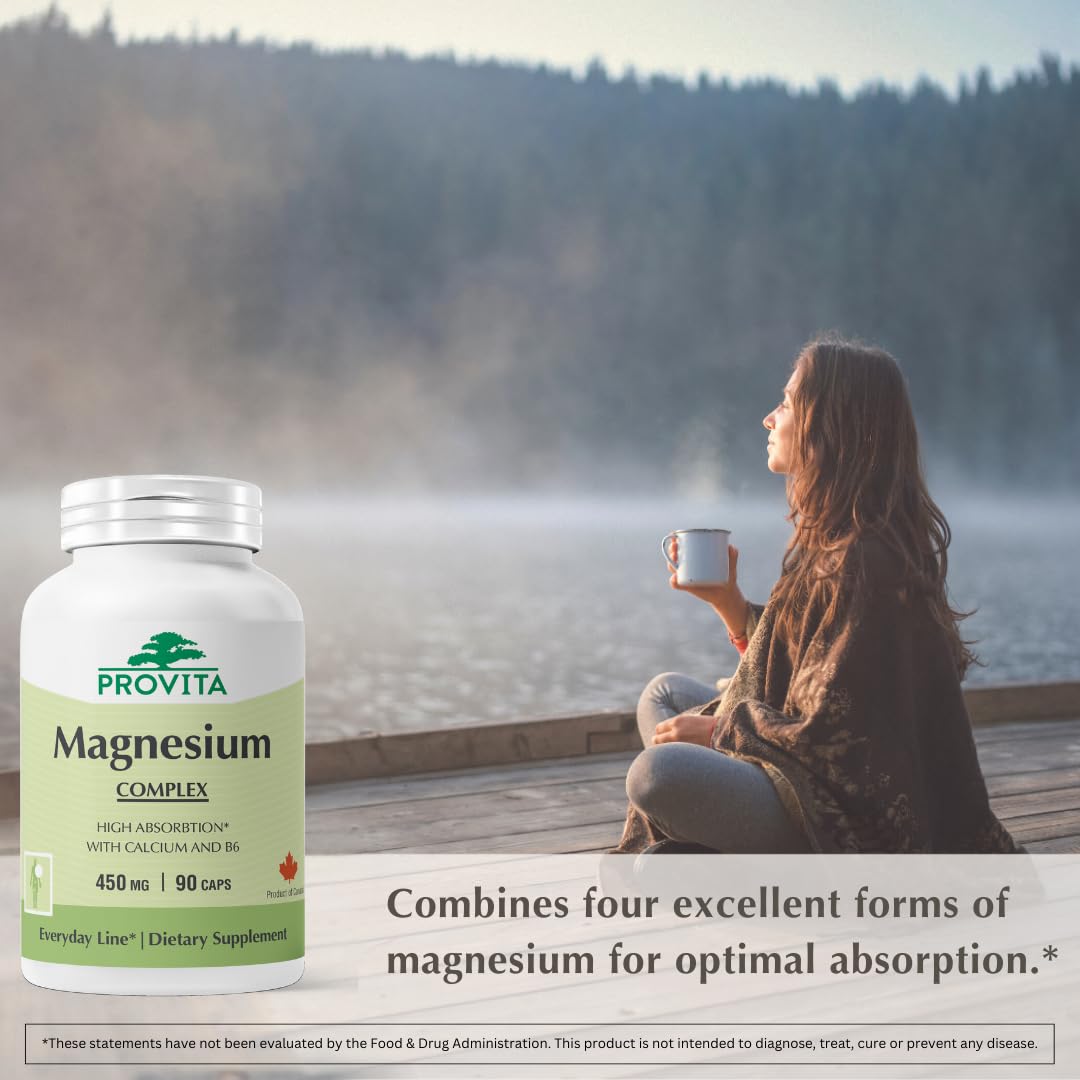 PROVITA Magnesium Complex packaging image, clean gluten-free non-GMO formulation.