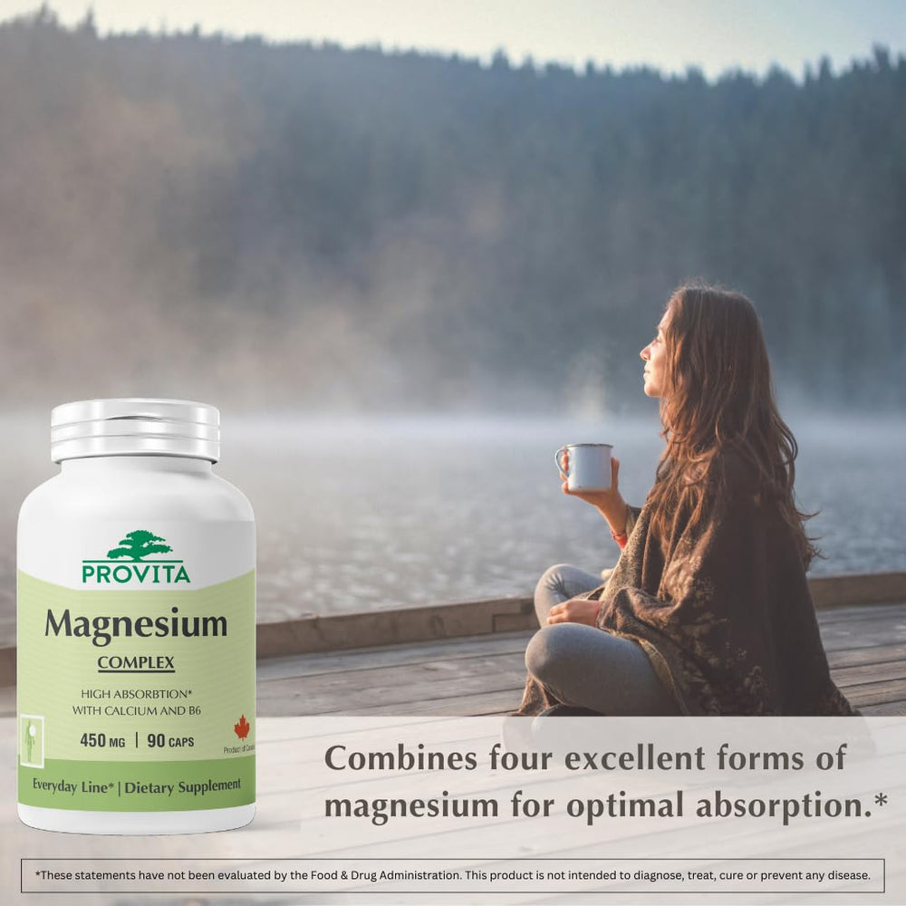 PROVITA Magnesium Complex packaging image, clean gluten-free non-GMO formulation.