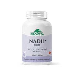 Provita NADH+ Forte bottle showcasing energy support for daily tasks