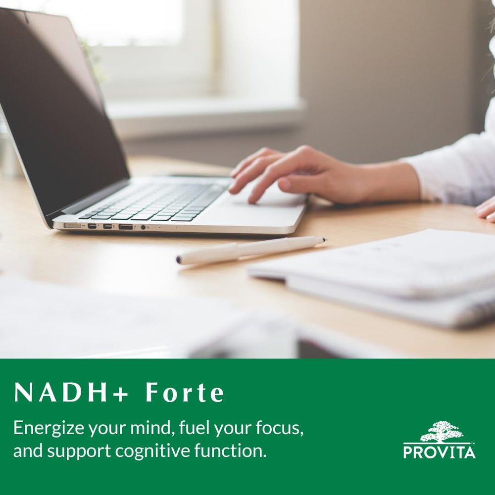 Provita NADH+ Forte ingredient panel highlighting NADH energy support