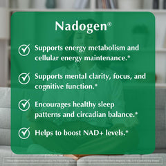 PROVITA Nadogen ingredient palette, vivid display of NR, pterostilbene, and MCT blend.