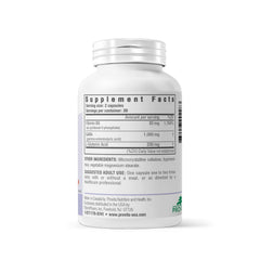 PROVITA Synergistic GABA capsules close-up highlights vegan formula and mood support.