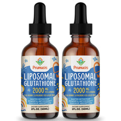 Prunucis 2000mg liposomal glutathione bottle shows high-absorption antioxidant support