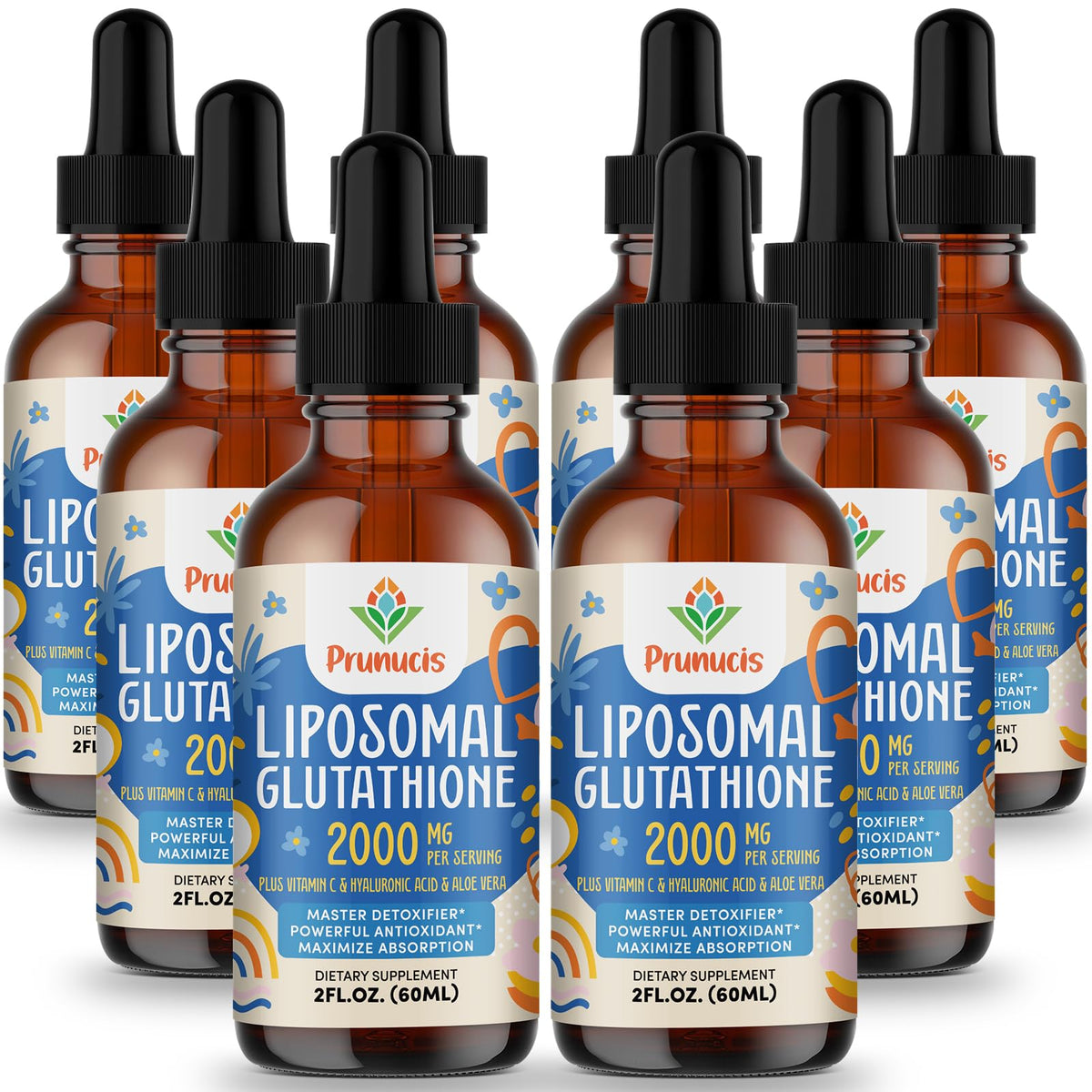 Prunucis Glutathione liquid bottle ready for daily antioxidant support.