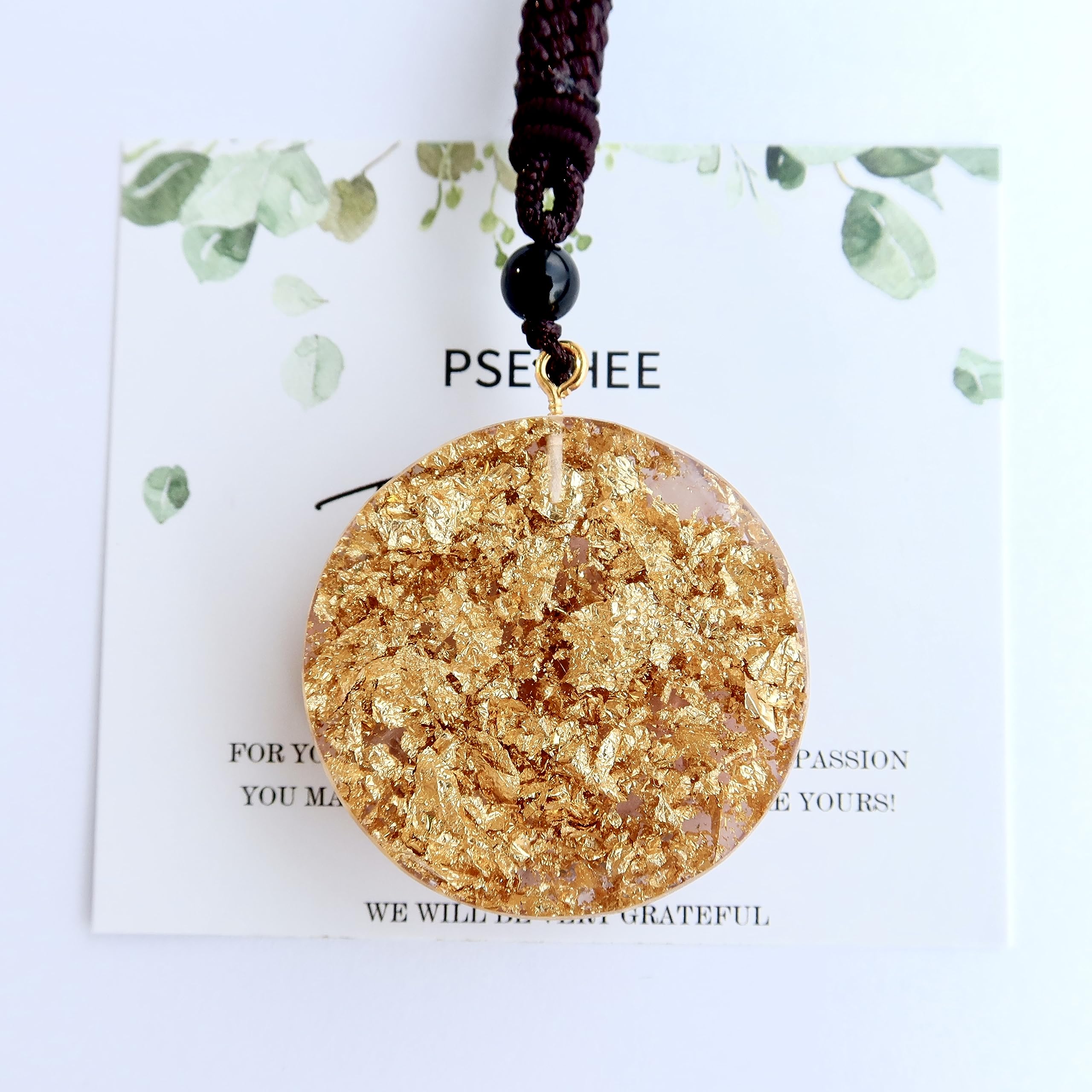 PSEEHEE Heart Chakra rose quartz necklace for emotional warmth and compassion