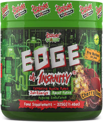 Psycho Pharma Edge of Insanity canister boosts intense workouts with high-stim energy