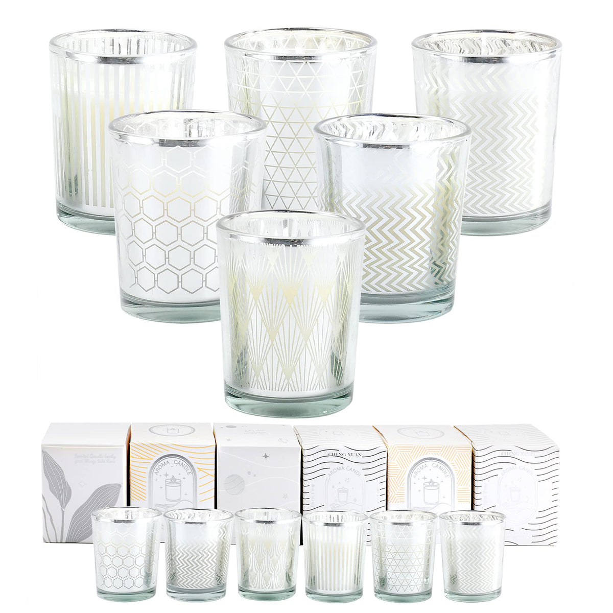 PTSGCAI Gold Series 6-pack candle packaging ideal for gifting occasions.