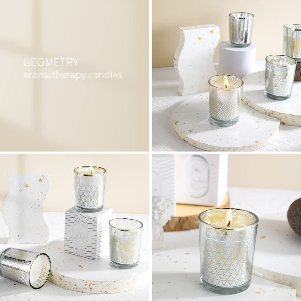 PTSGCAI Gold Series six candles create versatile holiday ambience.