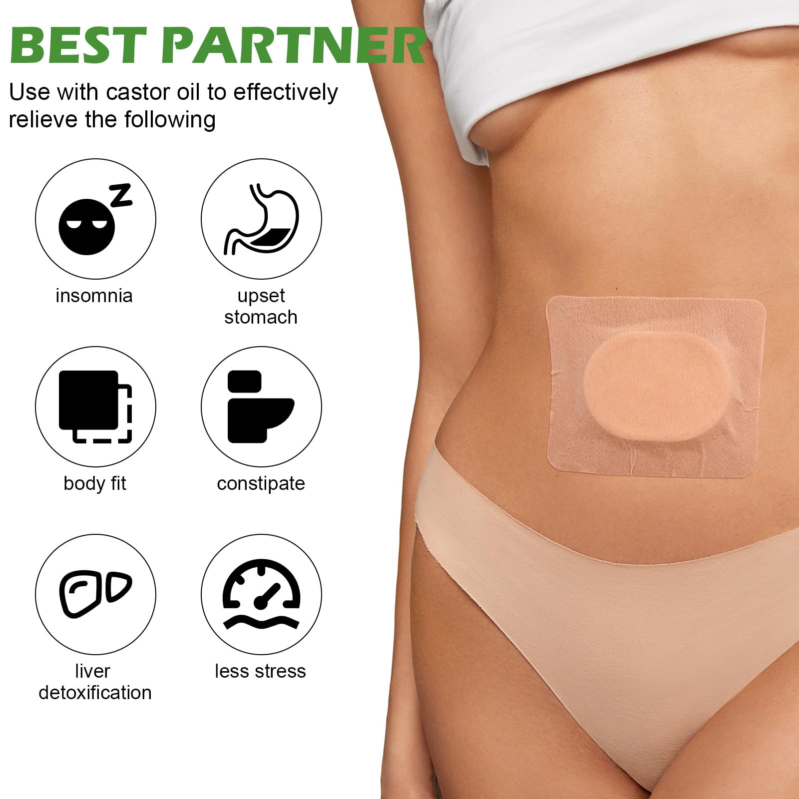Ptwola pack anti-leakage design with cotton core