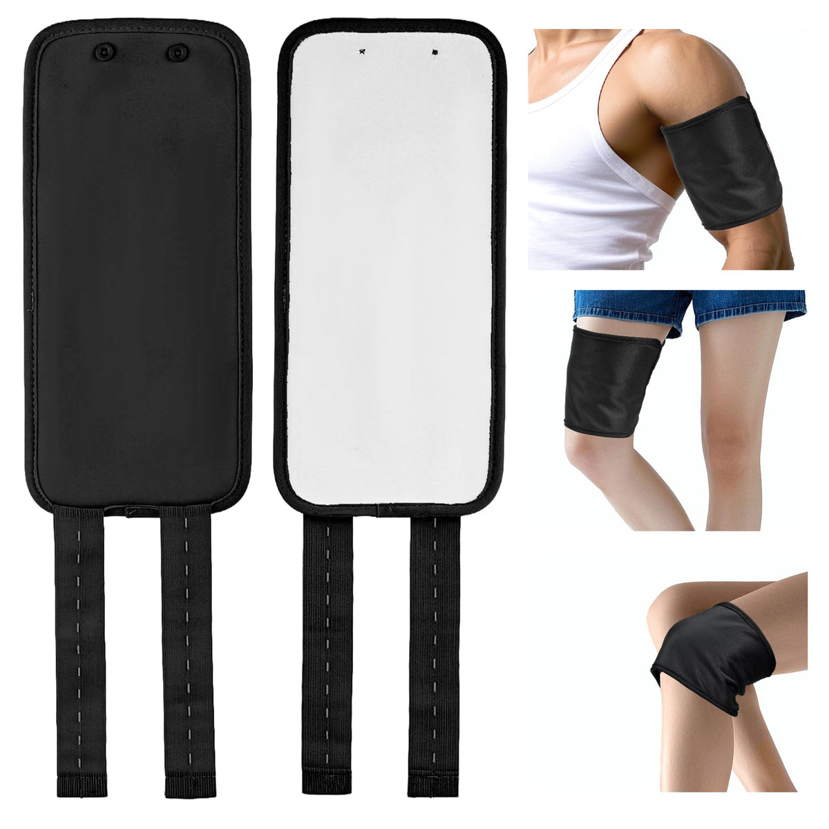 Ptwola castor oil pack wrap leakproof knee with adjustable strap for secure comfort.