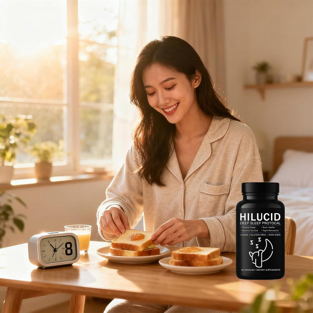 Pucges Hilucid magnesium glycinate visual emphasizing gentle nighttime relaxation