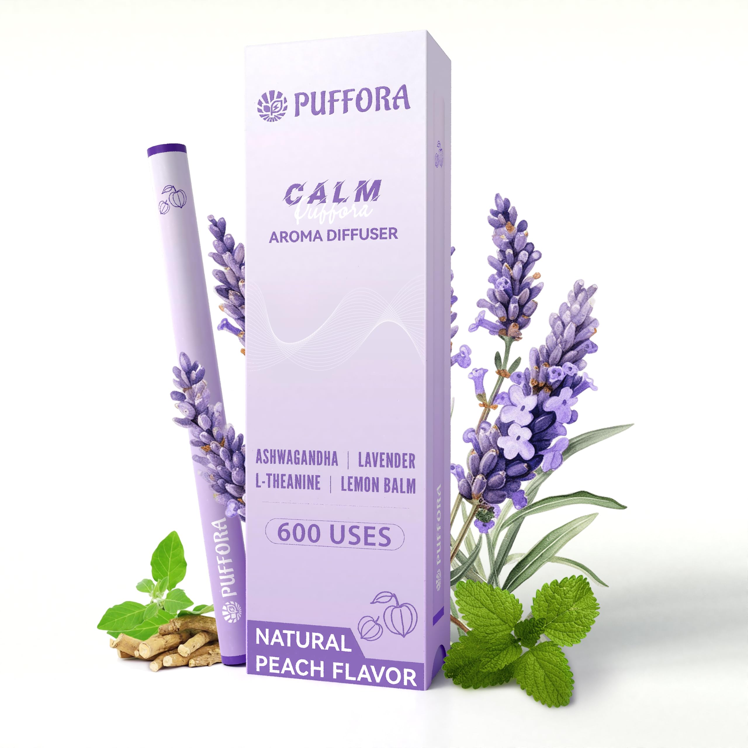 Puffora bottle label highlighting B1 and B6 vitamins.