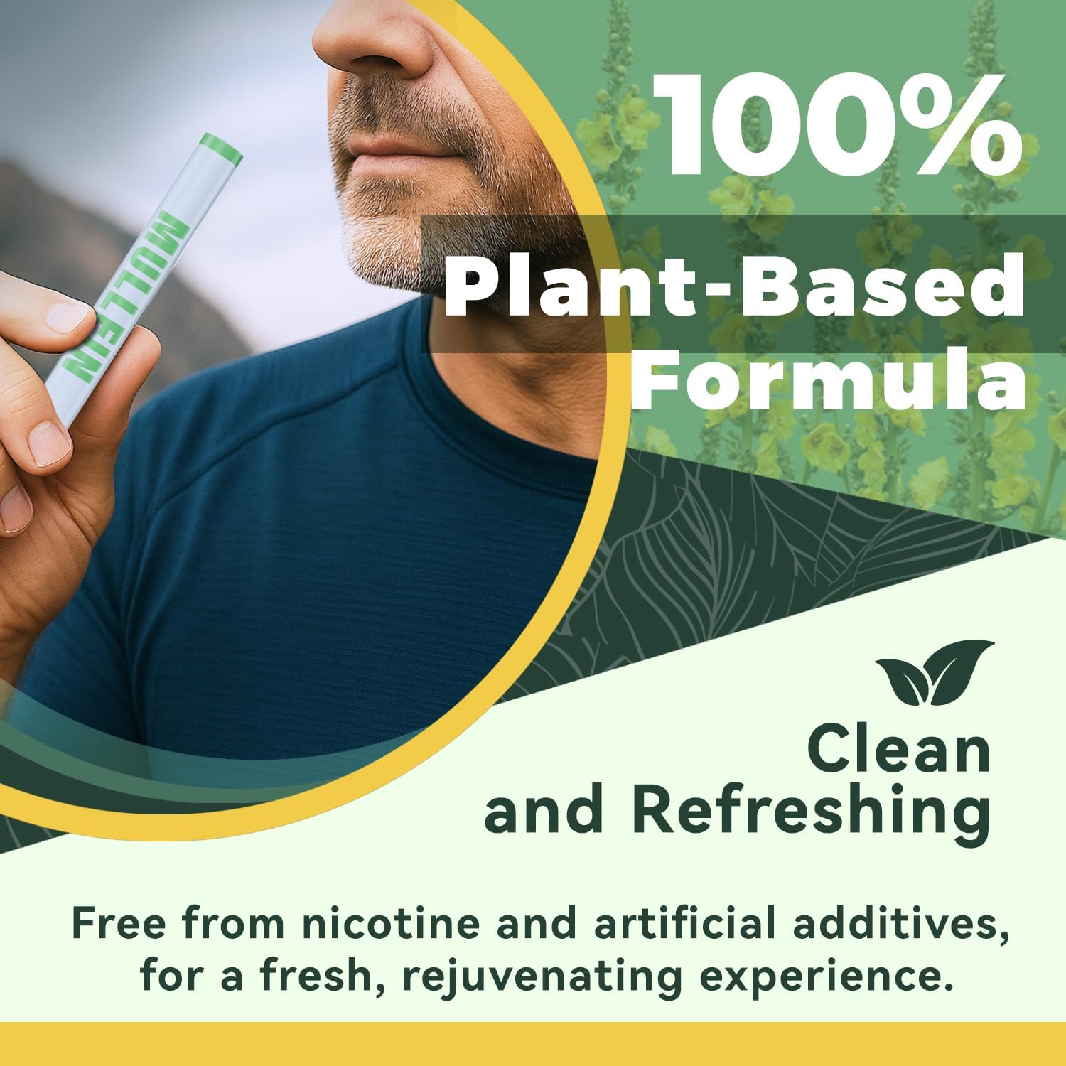 Puffora diffuser pen mint oil focus for cool, revitalizing breath