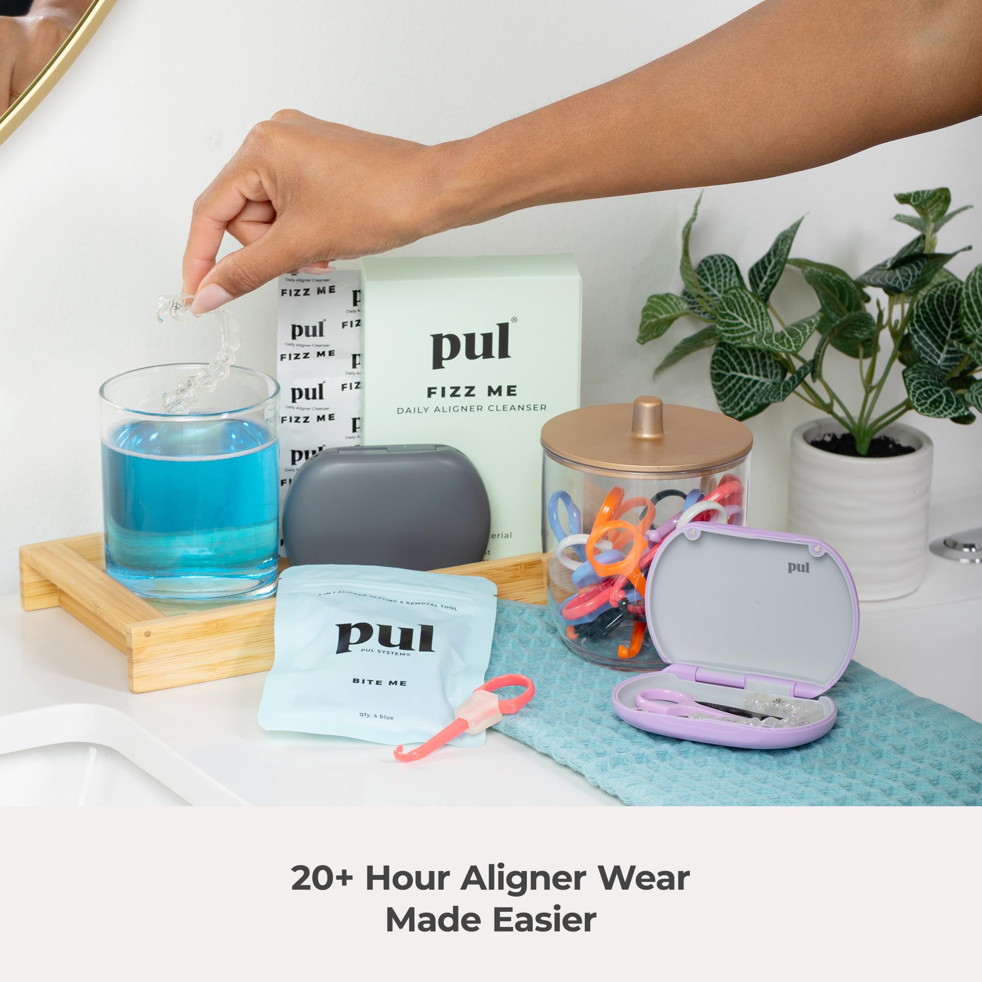 Denture and night guard cleaning made easy with a long-lasting supply