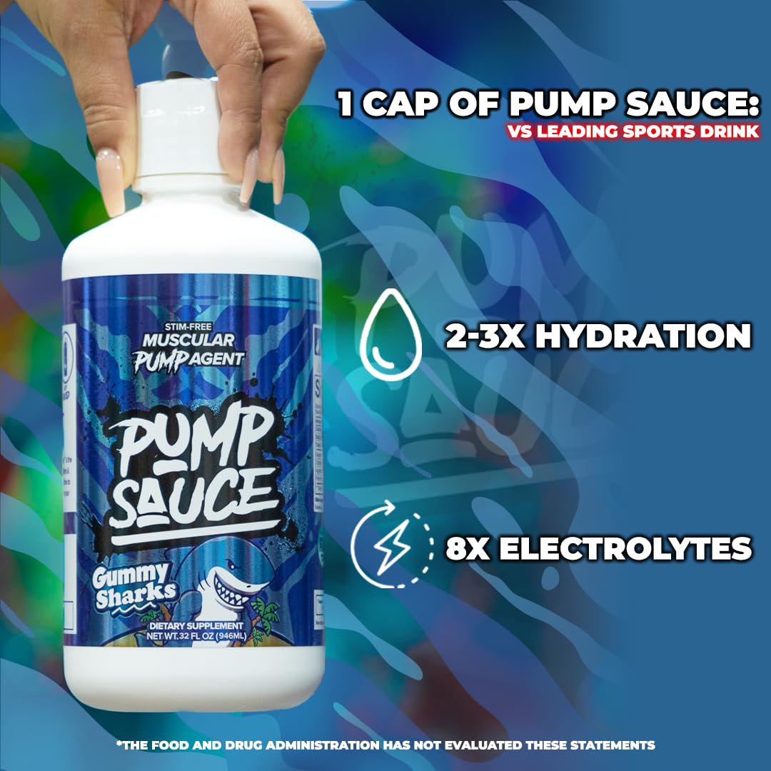Pump Sauce dose measuring cap demonstrates precise serving for consistency.