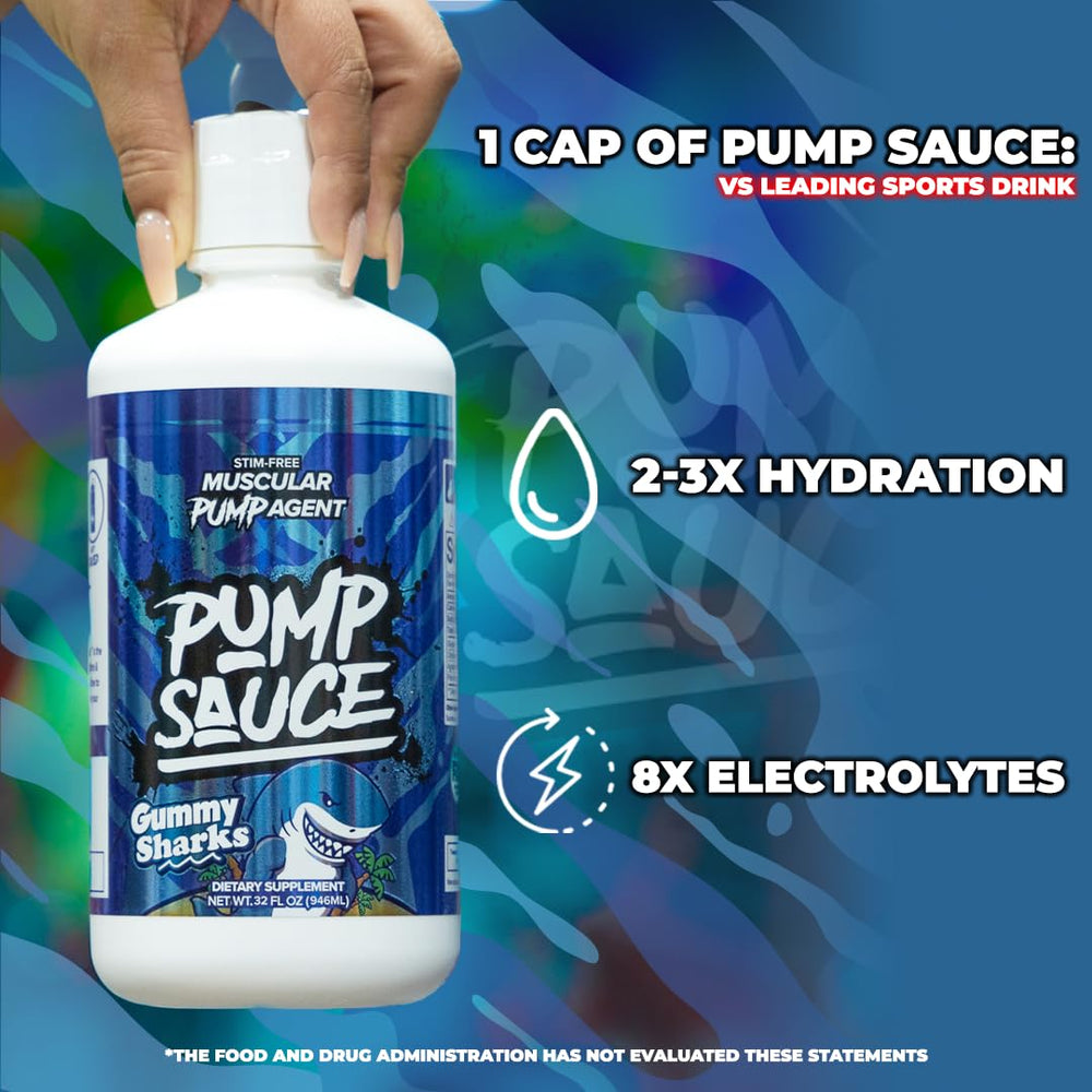 Pump Sauce pump effect in gym scene conveys fuller muscle appearance.