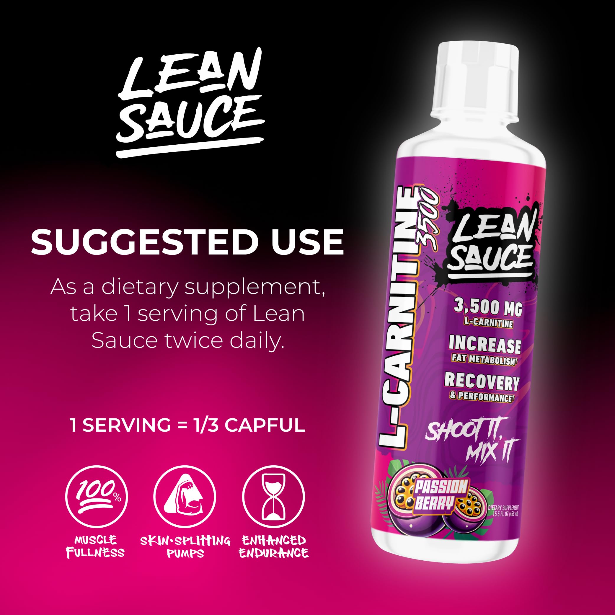 Dosing syringe with Pump Sauce Lean Sauce ensures precise servings.