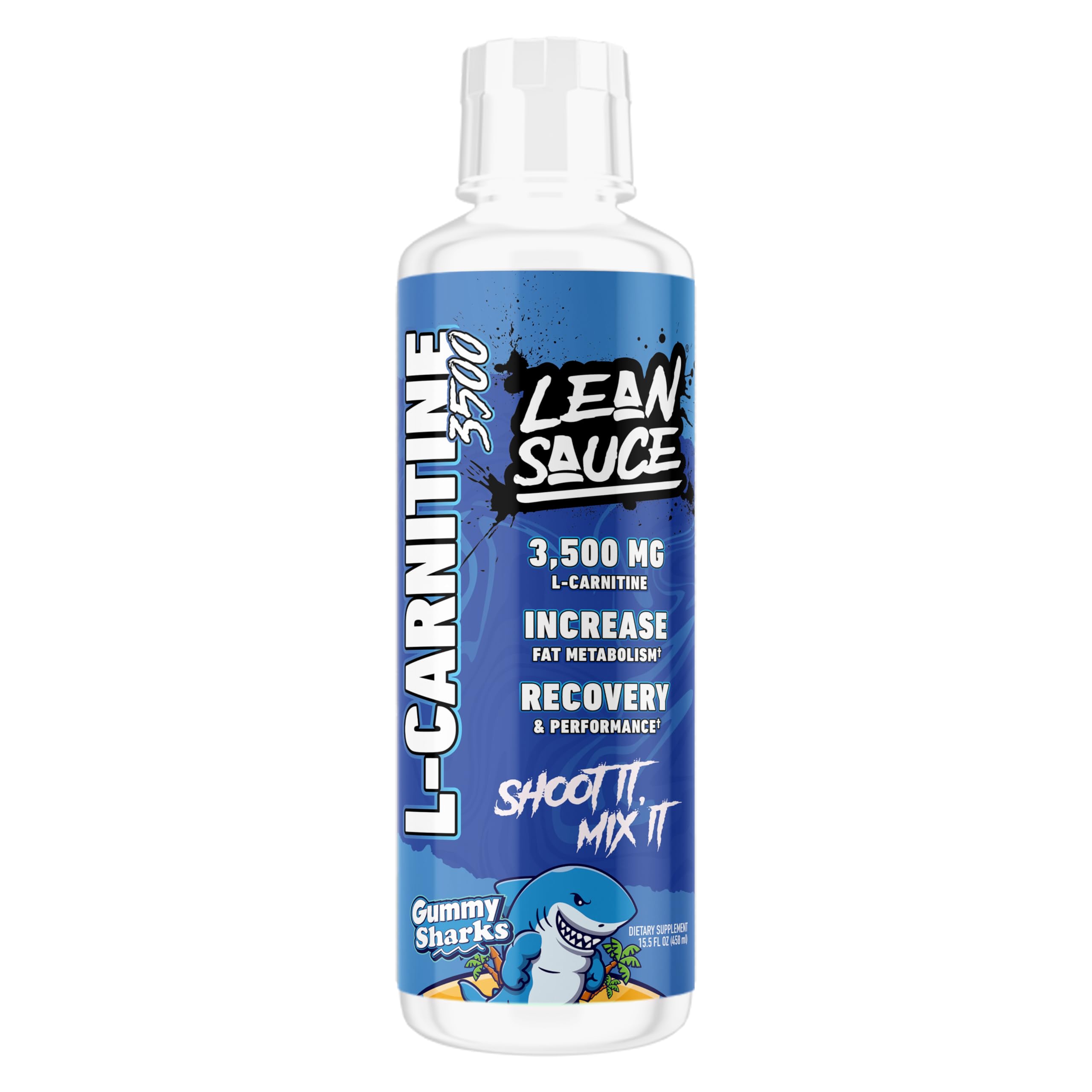 Pump Sauce Lean Sauce bottle highlighting 3500mg L-Carnitine for energy support