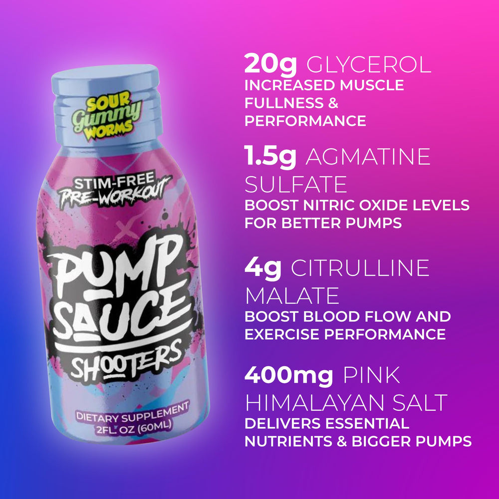 Pump Sauce Shooters Gummy Worms close-up of chewy gummies texture