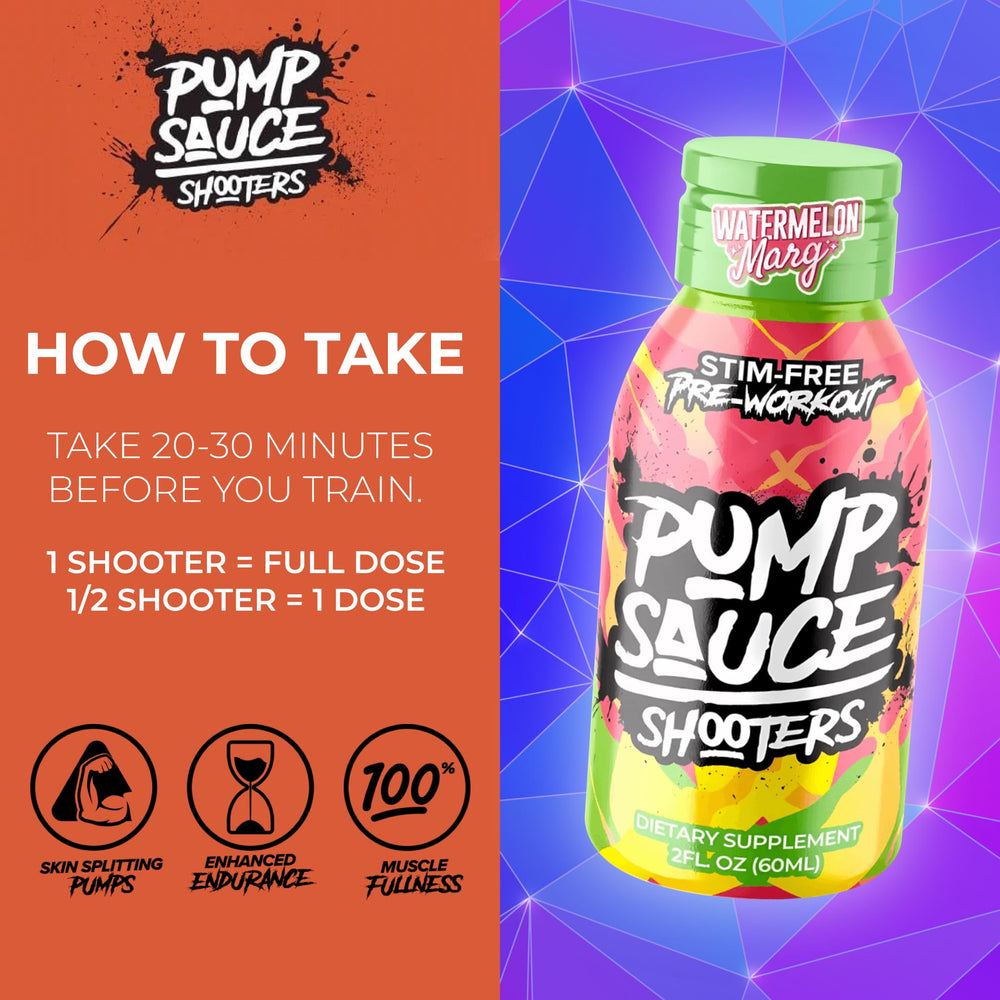 Pump Sauce Shooters Watermelon Margarita in a gym bag for travel-friendly pre-workout use.