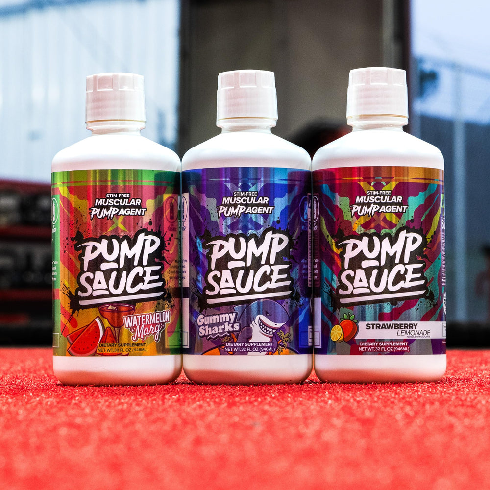 Pump Sauce front bottle shot highlights 32 oz convenient size.