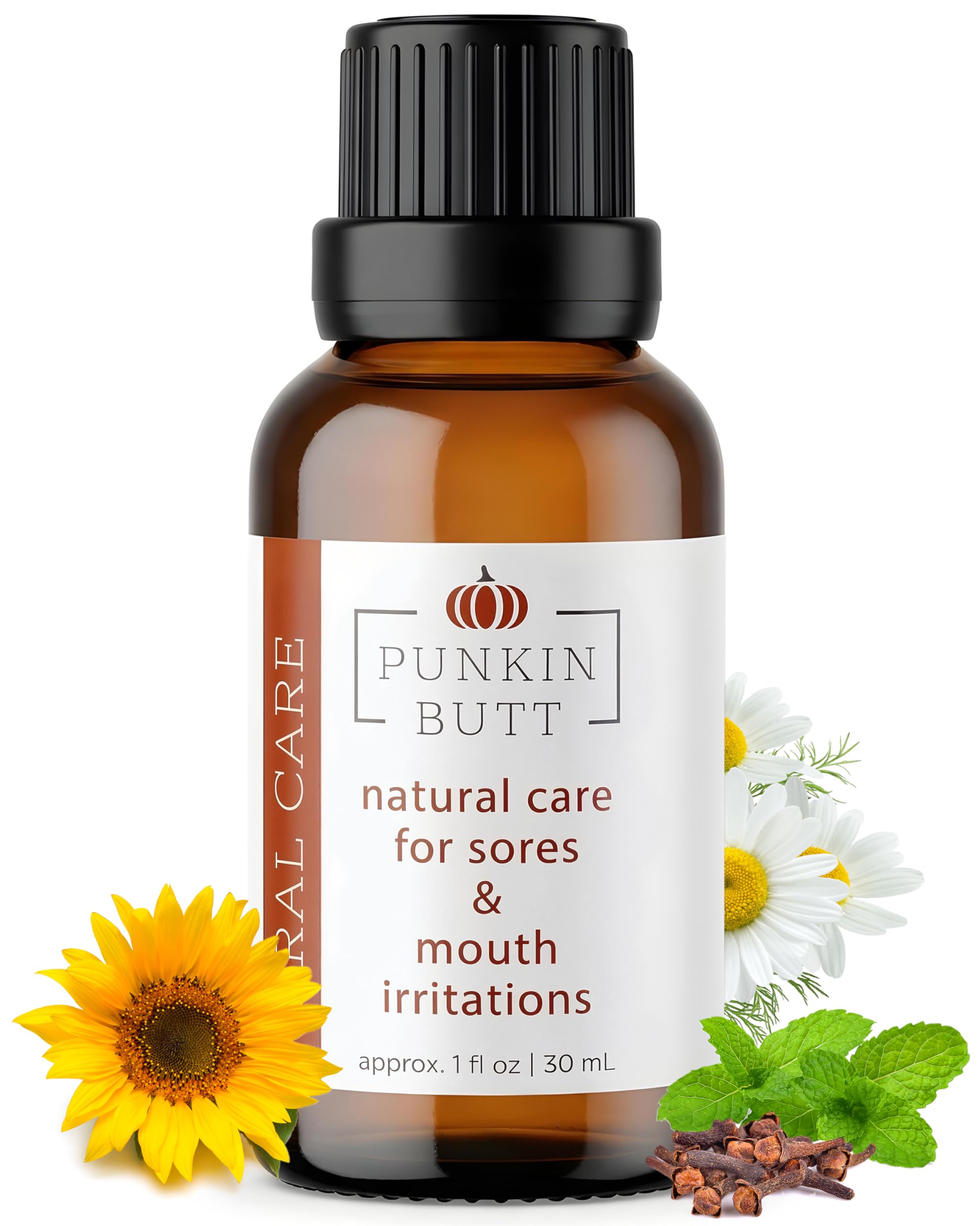 Punkin Butt tooth and gum relief oil with dispensing tip for precise application