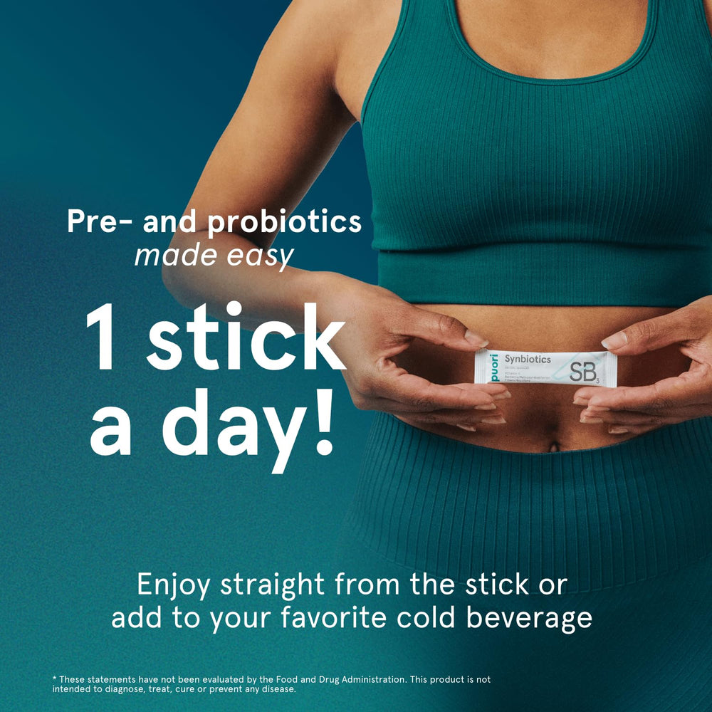 Puori Daily Probiotics ingredient list showcases FOS, inulin, and pectin.