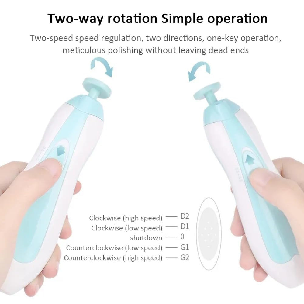 PUPZY Baby Nail File: soft grit smoothing edges safely.
