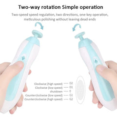 PUPZY Baby Nail File: soft grit smoothing edges safely.