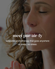 Pur-Air-Fy wearable inhaler peppermint in-use on-the-go for portable aroma