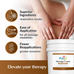 PURA 1st Coconut Therapy pumpable texture ideal for clinics and studios.