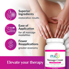 PURA 1st Non-greasy texture close-up demonstrates easy application after treatment.
