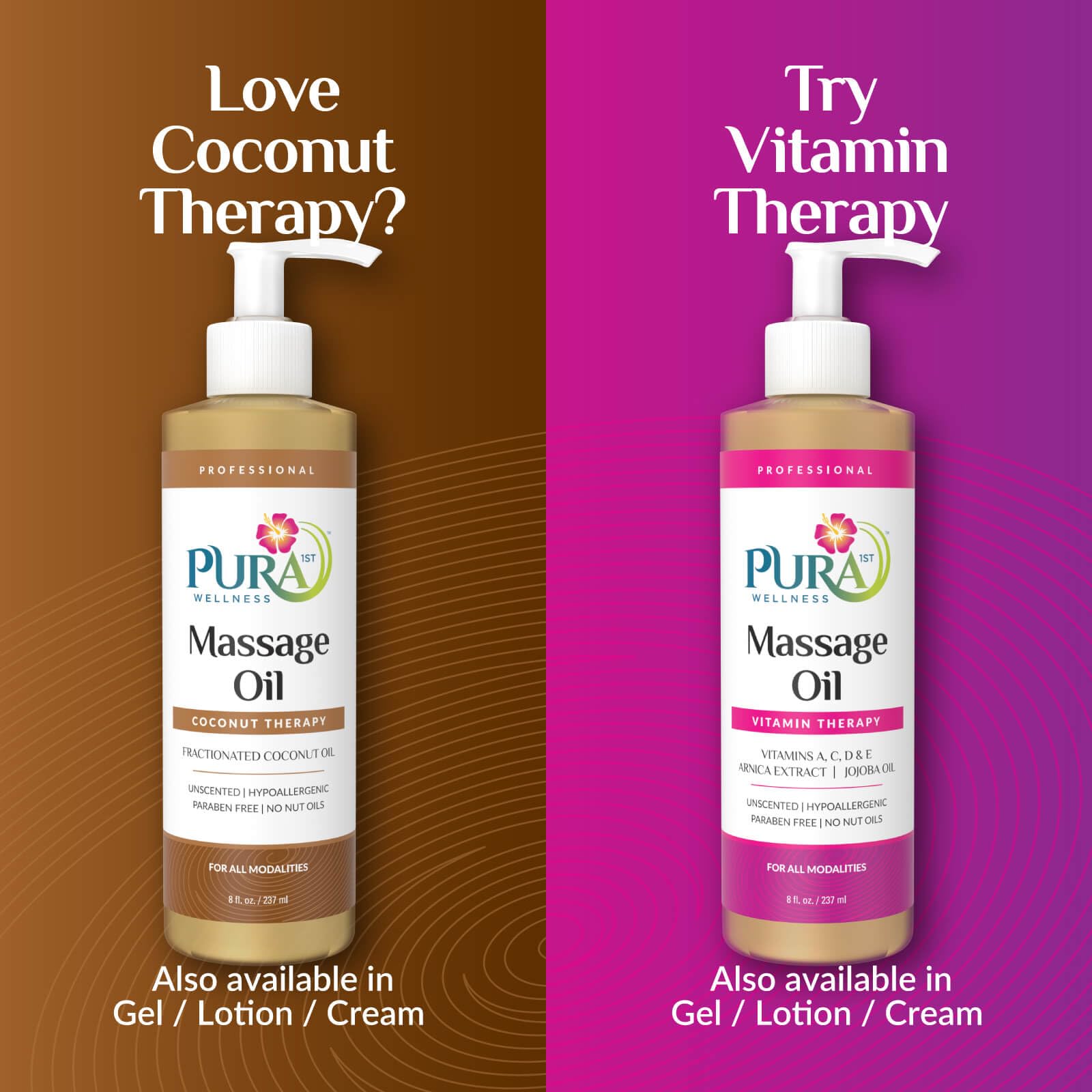 PURA 1st oil disperses in water, showing compatibility with essential oils.