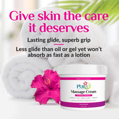 PURA 1st Wellness Arnica Jojoba infused cream applied in massage