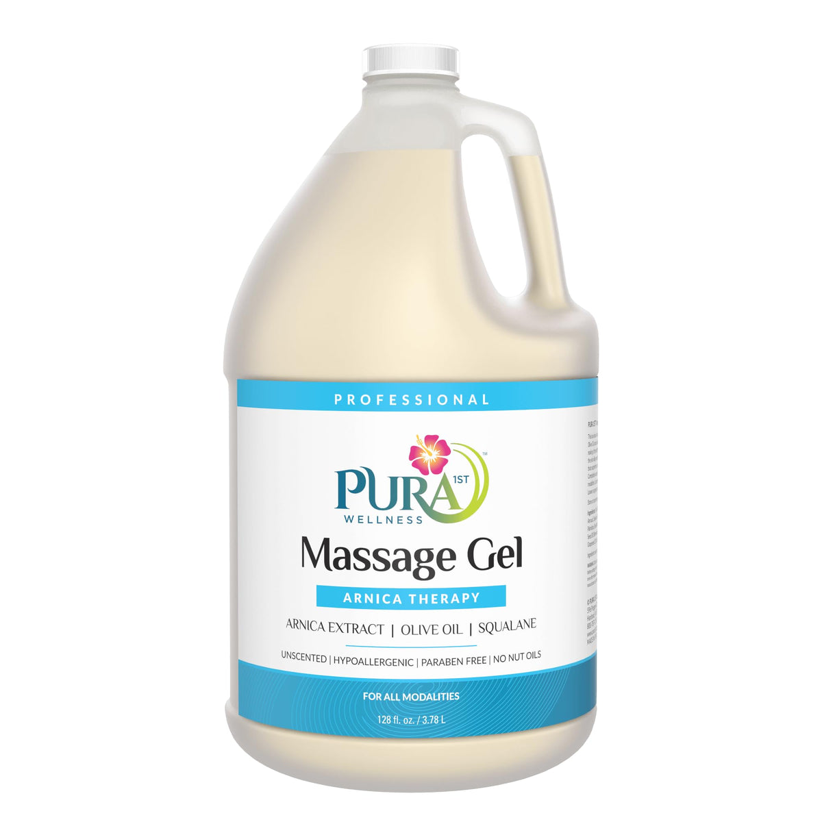 PURA 1st Arnica Therapy bottle with pump for easy, mess-free application.