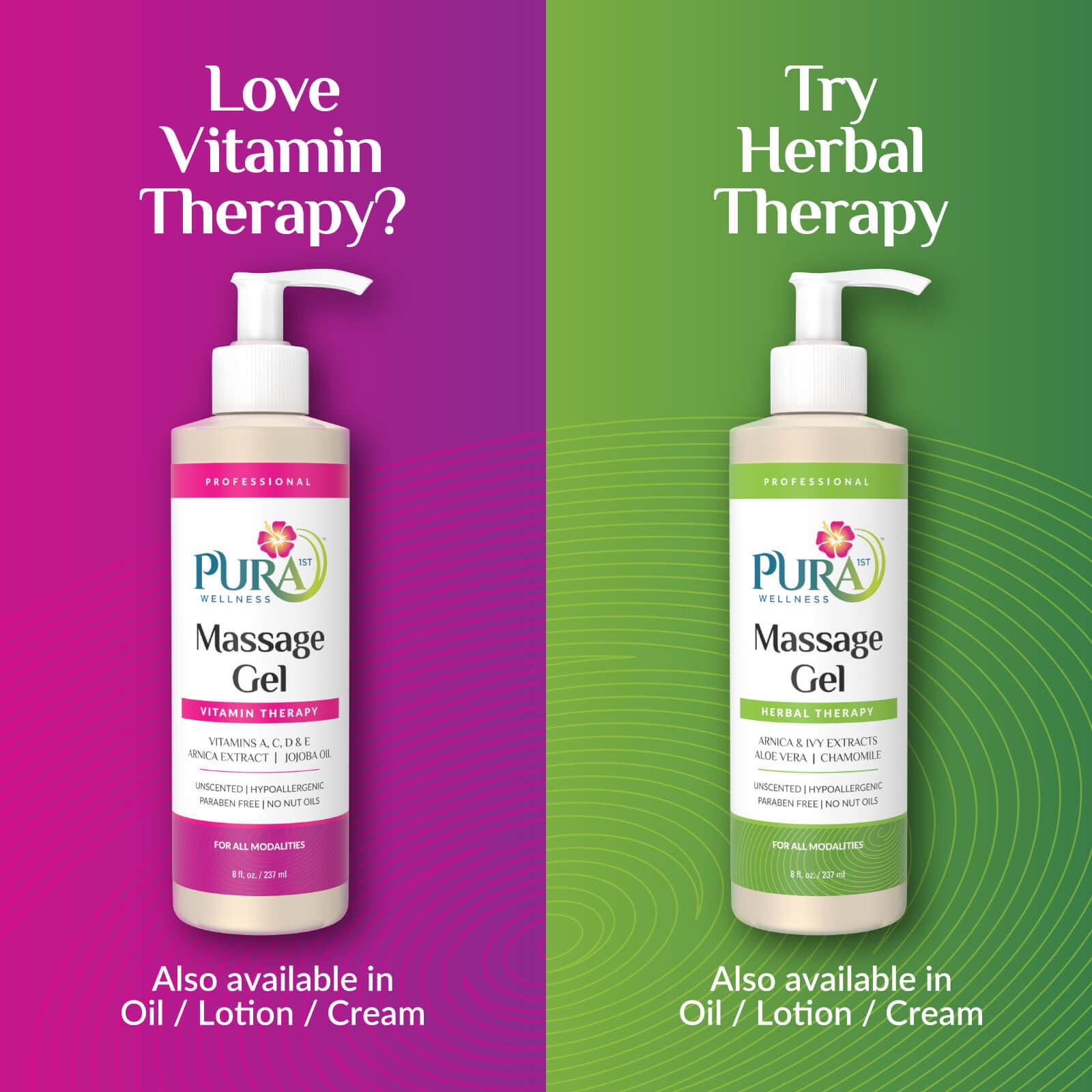 PURA 1st Wellness 8oz bottle labeled Made in USA.