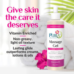 PURA 1st Wellness gel being pumped for smooth application.