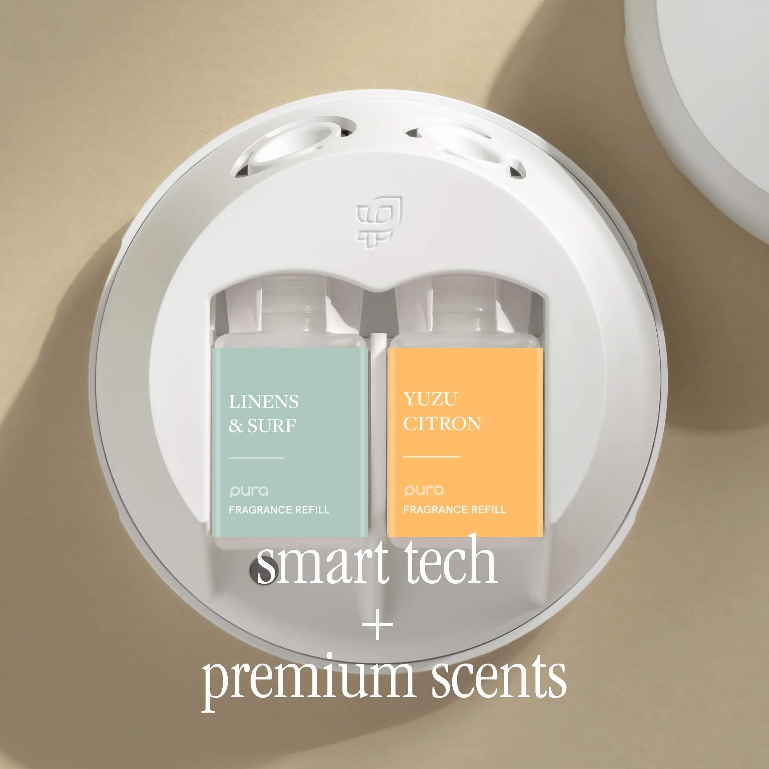 Pura 4 app control interface showcases smart fragrance setup.