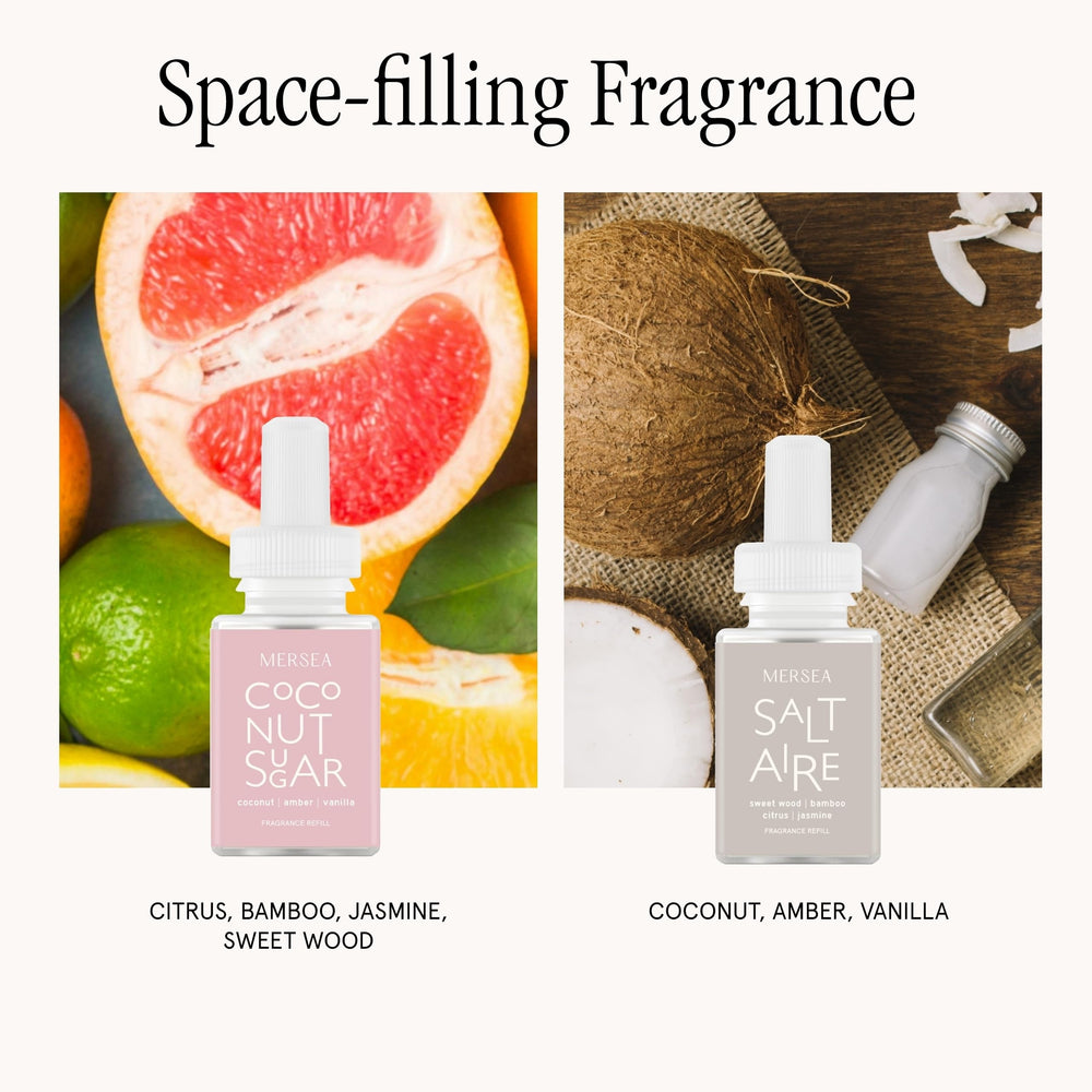Pura 4 diffuser in living room creates a welcoming aroma.