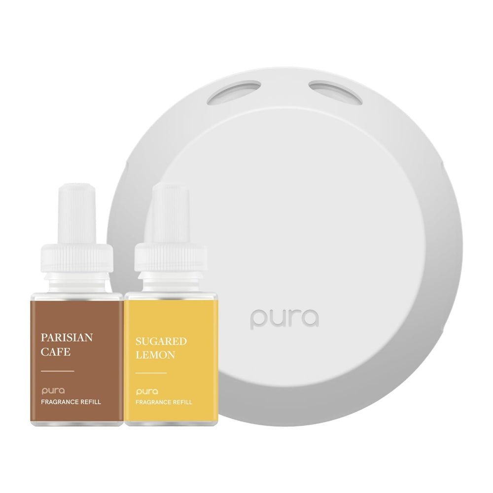 Pura 4 smart fragrance diffuser front view enhances modern spaces