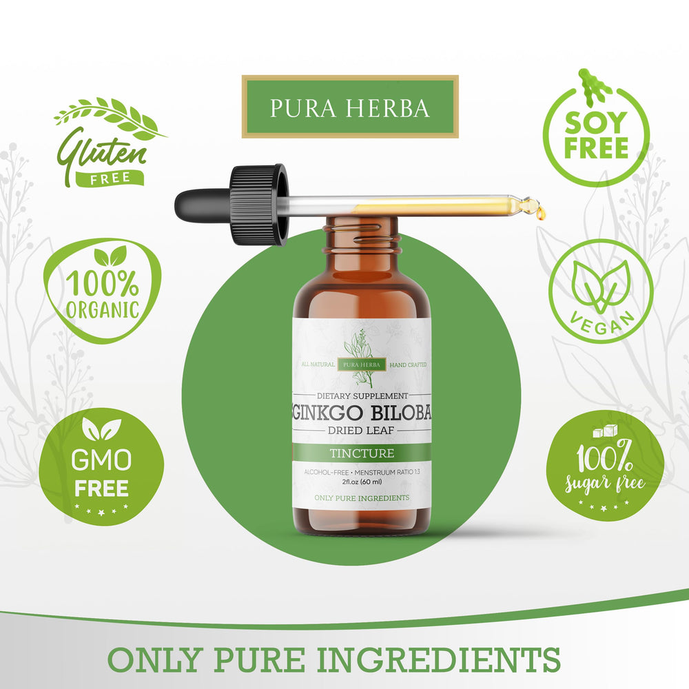 Pura Herba Ginkgo Biloba líquido para uso diario y enfoque