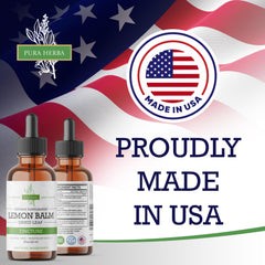 Pura Herba Lemon Balm Tincture droplet dropper enables simple daily relaxation.