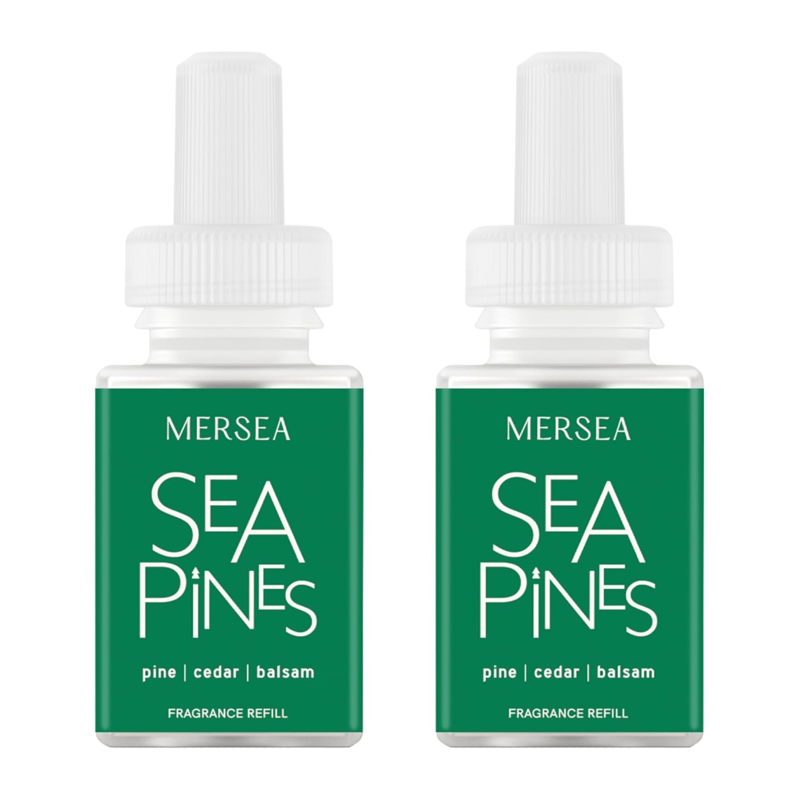Pura Mersea Sea Pines refill bottle enhances layered aroma for your diffuser.
