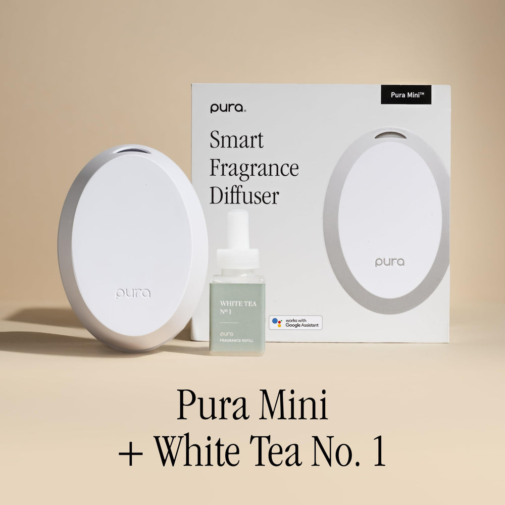 Pura Mini app control panel showing customizable fragrance schedules.