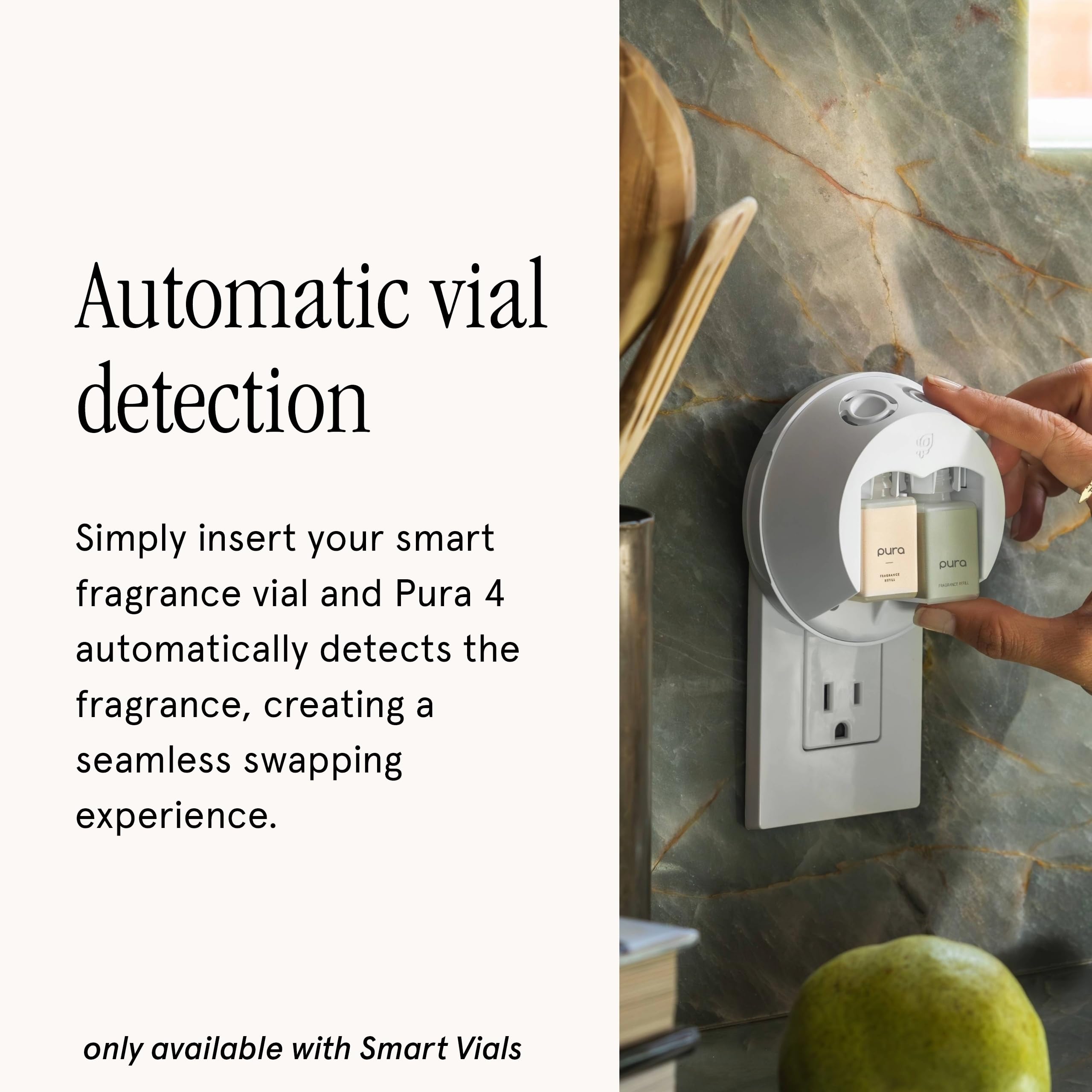 Pura smart control app interface for customized scent.
