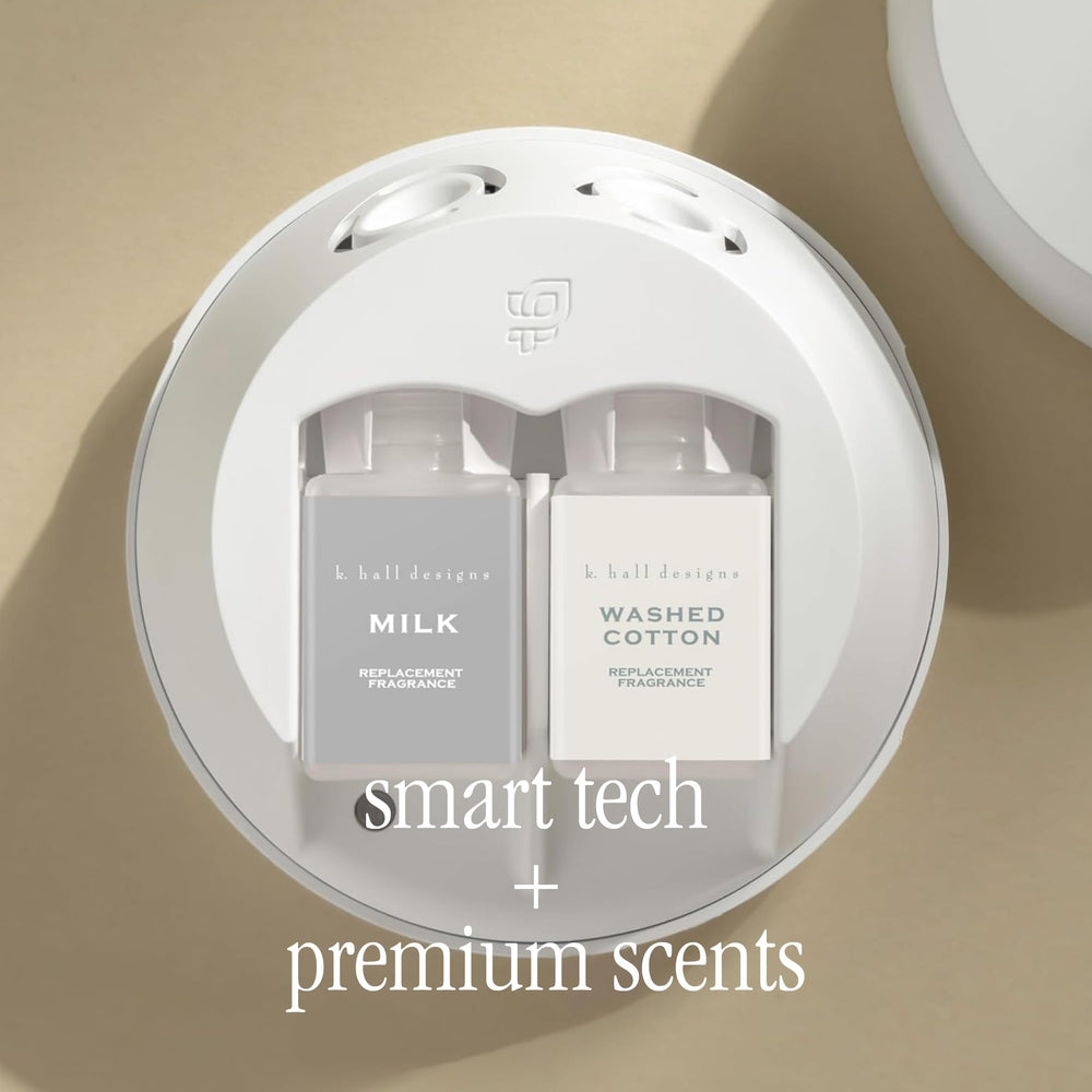 Pura square box packaging with Milk and Washed Cotton refills