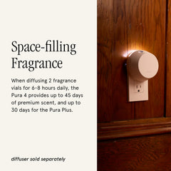 Warm sandalwood and amber aroma for a cozy season